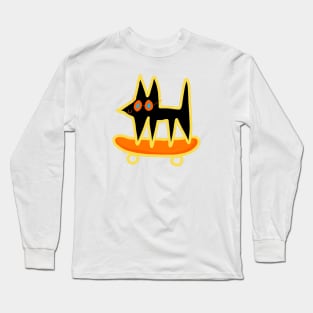 skater dog Long Sleeve T-Shirt